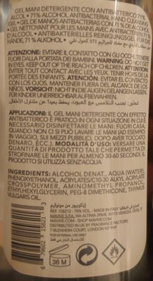 ecopure Gel mani detergente con antibatterico 71% alcool