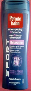 Eugene Perma, Pétrole Hahn Shampooing + Douche Relaxation Sport Bambou Réglisse