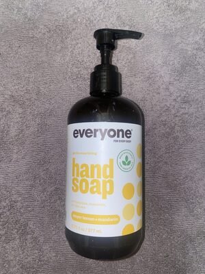 everyone Meyer lemon + mandarin gentle + nourishing hand soap with calendula, chamomile, and aloe vera