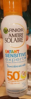 Garnier ambre solaire Brume solaire enfant sensitive expert +
