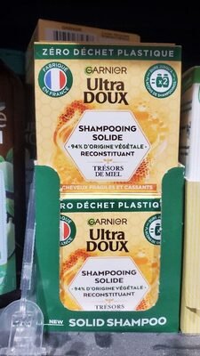 Garnier shampoing solide utra doux trésor de miel