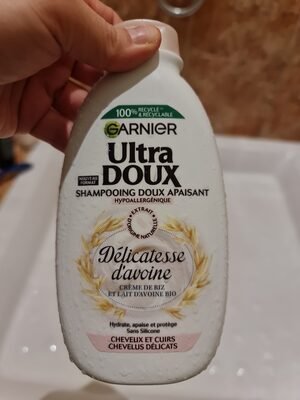 Garnier Ultra Doux Shampooing  doux apaisant délicatesse  d’avoine