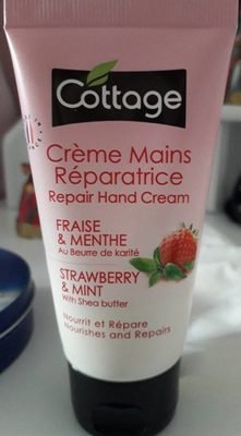 Groupe Panther, cottage Crème mains réparatrice fraise & menthe