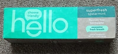 Hello, Colgate-palmolive Hello super fresh spearmint