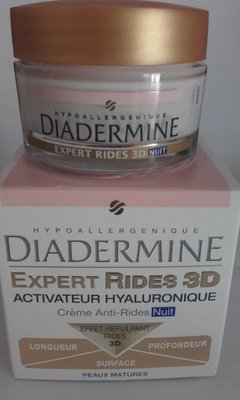 henkel, diadermine, Diadermine Expert Rides 3D Activateur Hyaluronique Crème Anti-rides Nuit