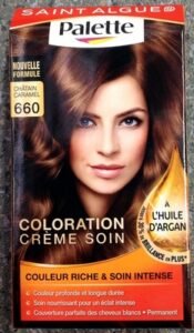 Henkel, Palette, Saint Algue Coloration crème soin à l’huile d’argan Châtain caramel 660