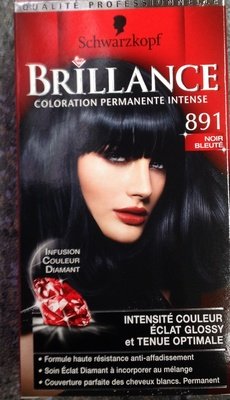 Henkel, Schwarzkopf Brillance coloration permanente intense 891 Noir bleuté