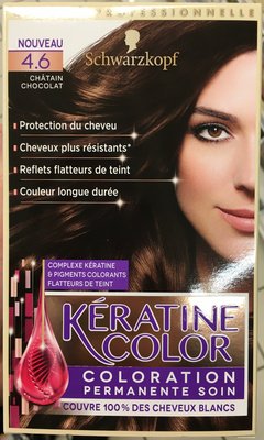 Henkel, Schwarzkopf Kératine Color 4.6 Châtain Chocolat