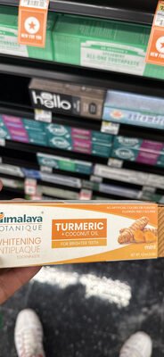 Himalaya Botanique Turmeric + Coconut Oil Whitening Antiplaque Toothpaste