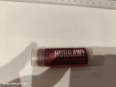Hurraw Raspberry tinted lip balm
