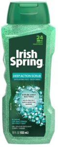 Irish Spring Deep Action Scrub Men’s Exfoliating Face & Body Wash