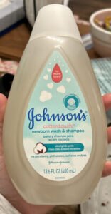 Johnson’s cottontouch newborn wash & shampoo