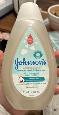 Johnson’s cottontouch newborn wash & shampoo