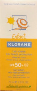 Klorane Lait solaire très haute protection SPF 50+