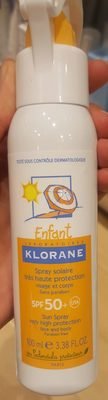 Klorane Spray Solaire enfant au calendula protecteur SPF50+ visage et corps