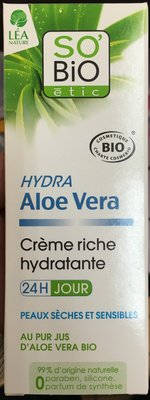 Léa Nature, So’ Bio Etic Hydra Aloe Vera Crème riche hydratante