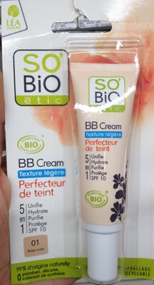 Léa Nature, So’ Bio étic BB cream texture légère perfecteur de teint – 01 beige nude