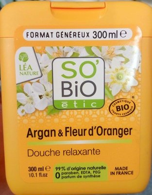 Léa Nature, So’ Bio étic Douche Crème Argan & Fleur d’Oranger