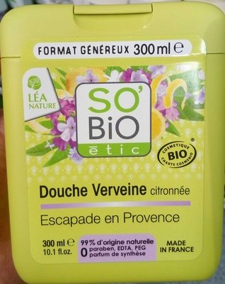 Léa Nature, So’ Bio étic Douche verveine citronnée Escapade en Provence