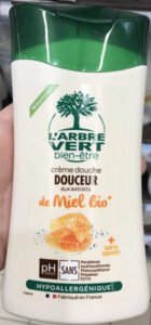 L’Arbre Vert, L’Arbre Vert bien-être Crème douche Douceur aux extraits de Miel Bio