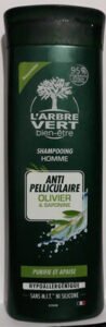 L’Arbre Vert shampooing homme anti pelliculaire olivier & saponine