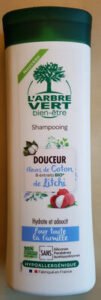 L’arbre vert Shampooing L’arbre vert Douceur fleurs de coton & extraits de litchi
