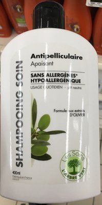 L’arbre Vert Shampooing soin Antipelliculaire Hypoallergénique