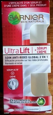 L’Oréal, L’Oreal Consumer products, Garnier, Garnier Skin Naturals Skin Naturals Ultra Lift + Sérum Crème Soin anti-rides global 2 en 1