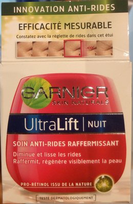 L’Oréal, L’Oreal Consumer products, Garnier, Garnier Skin Naturals UltraLift Nuit Soin anti-rides raffermissant