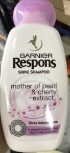 L’Oréal, L’Oreal Consumer products, Garnier Respons Shine Shampoo Mother of Pearl & Cherry Extract