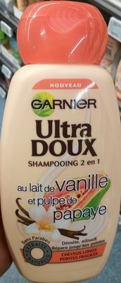 L’Oréal, L’Oreal Consumer products, Garnier, Ultra-Doux Shampooing 2 en 1 au lait de vanille et pulpe de papaye