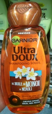 L’Oréal, L’Oreal Consumer products, Garnier, Ultra Doux Shampooing soleil à l’huile de Monoï et Néroli