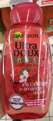 L’Oréal, L’Oreal Consumer products, Garnier, Ultra Doux Ultra Doux Enfants Shampooing 2 en 1 à la cerise et amande douce