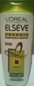 L’Oréal, L’Oreal Consumer products, L’Oréal Paris, Elsève Elseve energie shampooing purifiant