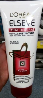 L’Oréal, L’Oreal Consumer products, L’Oréal Paris, Elseve Elsene Total Repair 5 Miracle Instantané