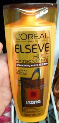 L’Oréal, L’Oreal Consumer products, L’Oréal Paris, Elseve Elseve Huile Extraordinaire Shampooing crème nutrition