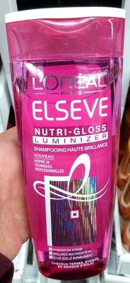 L’Oréal, L’Oreal Consumer products, L’Oréal Paris, Elseve Elseve Nutri-gloss Luminizer Shampooing haute brillance