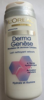 L’Oréal, L’Oreal Consumer products, L’Oréal Paris, L’Oréal Dermo-Expert Derma genèse – Révélateur de jeunesse cellulaire – Lait nettoyant velours