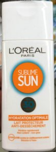 L’Oréal, L’Oreal Consumer products, L’Oréal Paris Sublime Sun Lait protecteur anti-dessèchement FPS 30