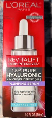 L’Oréal, L’Oreal Paris Revitalift 1.5% Pure Hyaluronic Acid Serum for Face