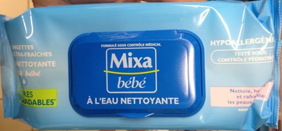 L’Oréal, LASCAD, Mixa, Mixa bébé Lingettes ultra-fraîches à l’eau nettoyante