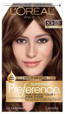 L’Oréal Paris Superior Preference 5CB Medium Chestnut Brown Warmer Haircolor