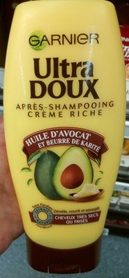 l-oreal, l-oreal-consumer-products, garnier, Ultra Doux Ultra Doux Après-shampooing Crème Riche Huile d’avocat et Beurre de Karité