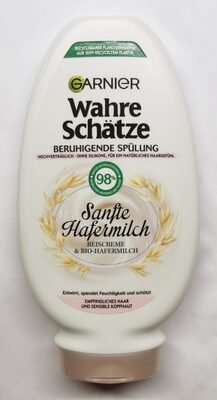l-oreal, l-oreal-consumer-products, garnier, Wahre Schätze Sanfte Hafermilch, Reiscreme & Bio-Hafermilch, beruhigende Spülung