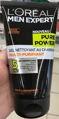 l-oreal, l-oreal-consumer-products, l-oreal-paris, L’Oréal Men Expert Gel nettoyant au charbon multi-purifiant Pure Power 5 en 1
