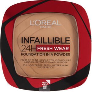 L’OREAL NORGE AS L’Oréal Paris Infaillible 24H Fresh Wear 220 Sand Foundation in a Powder