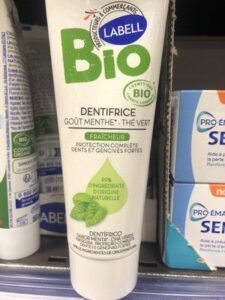 Labell dentifrice bio goût menthe – thé vert