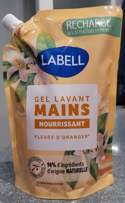 Labell Gel lavant mains nourrissant fleurs d’oranger