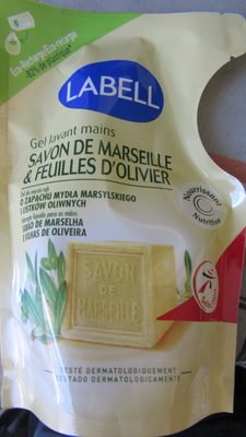 Labell, intermarché Gel lavant mains Savon de Marseille & Feuilles d’olivier