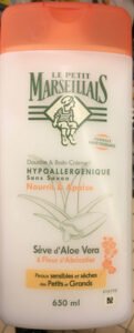 Le Petit Marseillais Douche & Bain crème hypoallergenique Sève d’Aloe Vera & Fleur d’Abricotier
